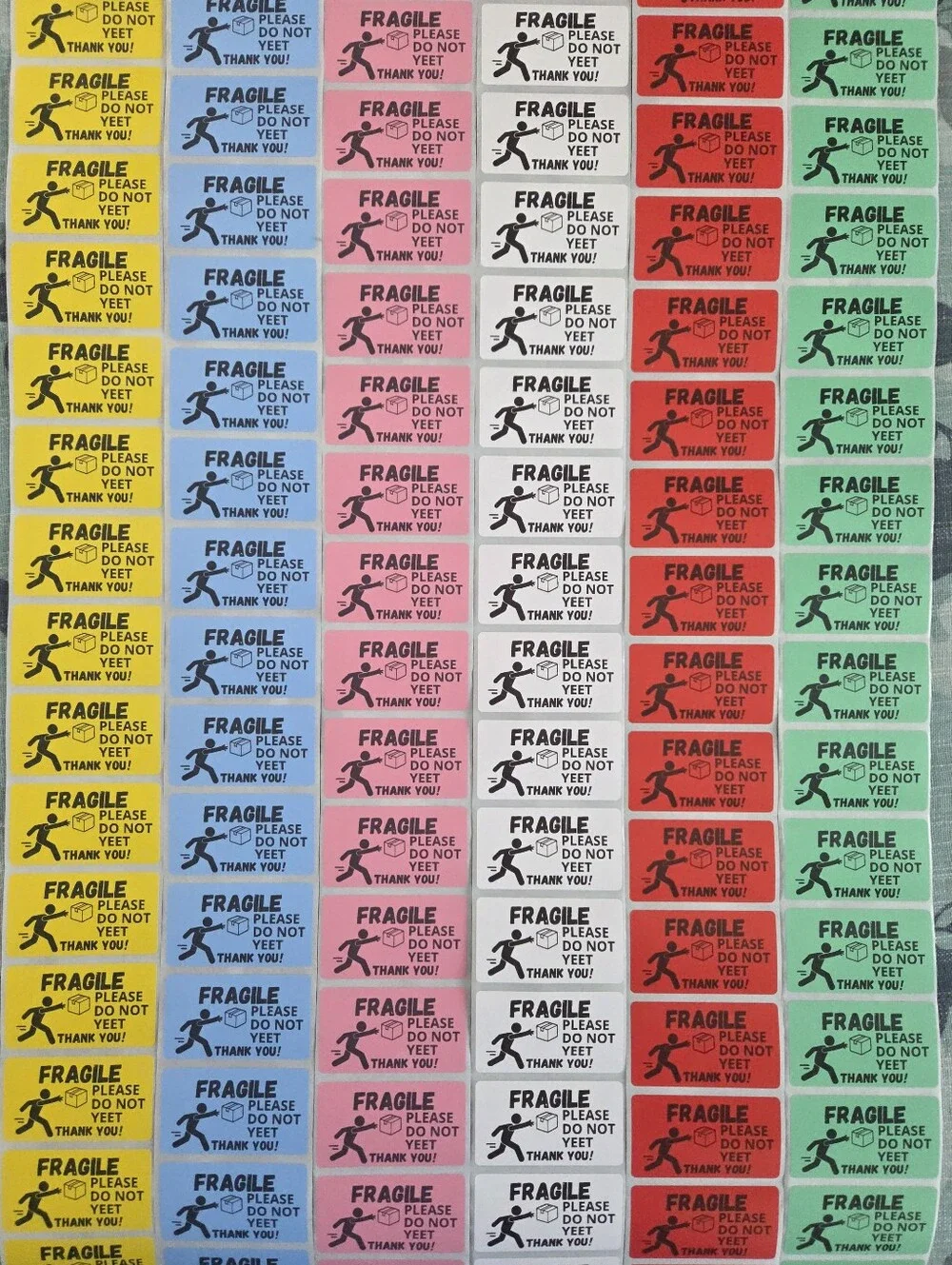 100 Fragile Stickers for Packaging | Small Business Labels
